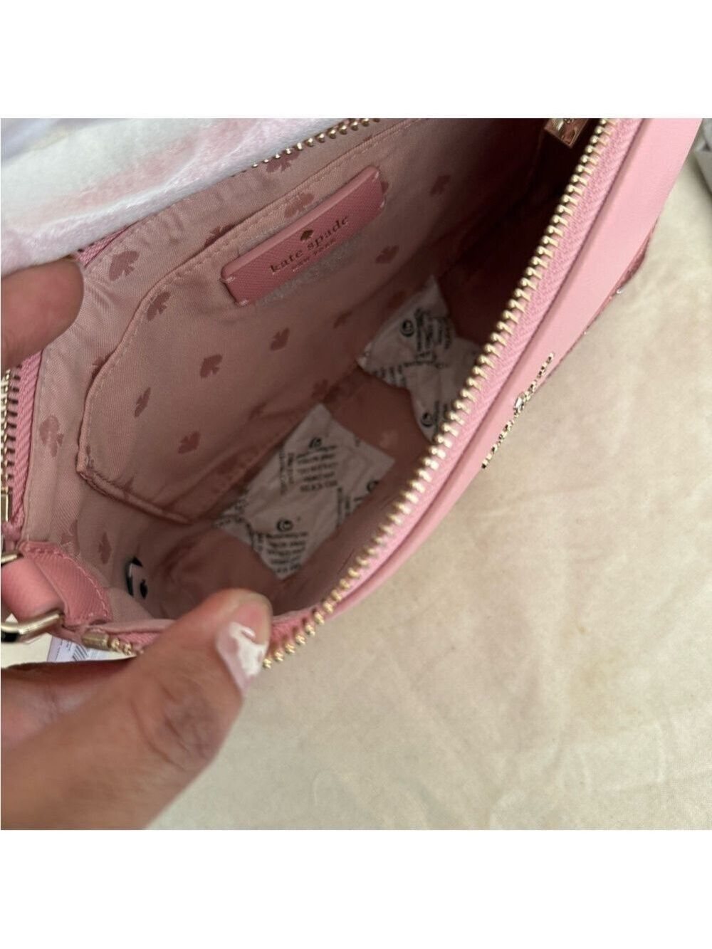 Kate Spade Pink Glitter Crossbody Bag - Picture 5 of 7